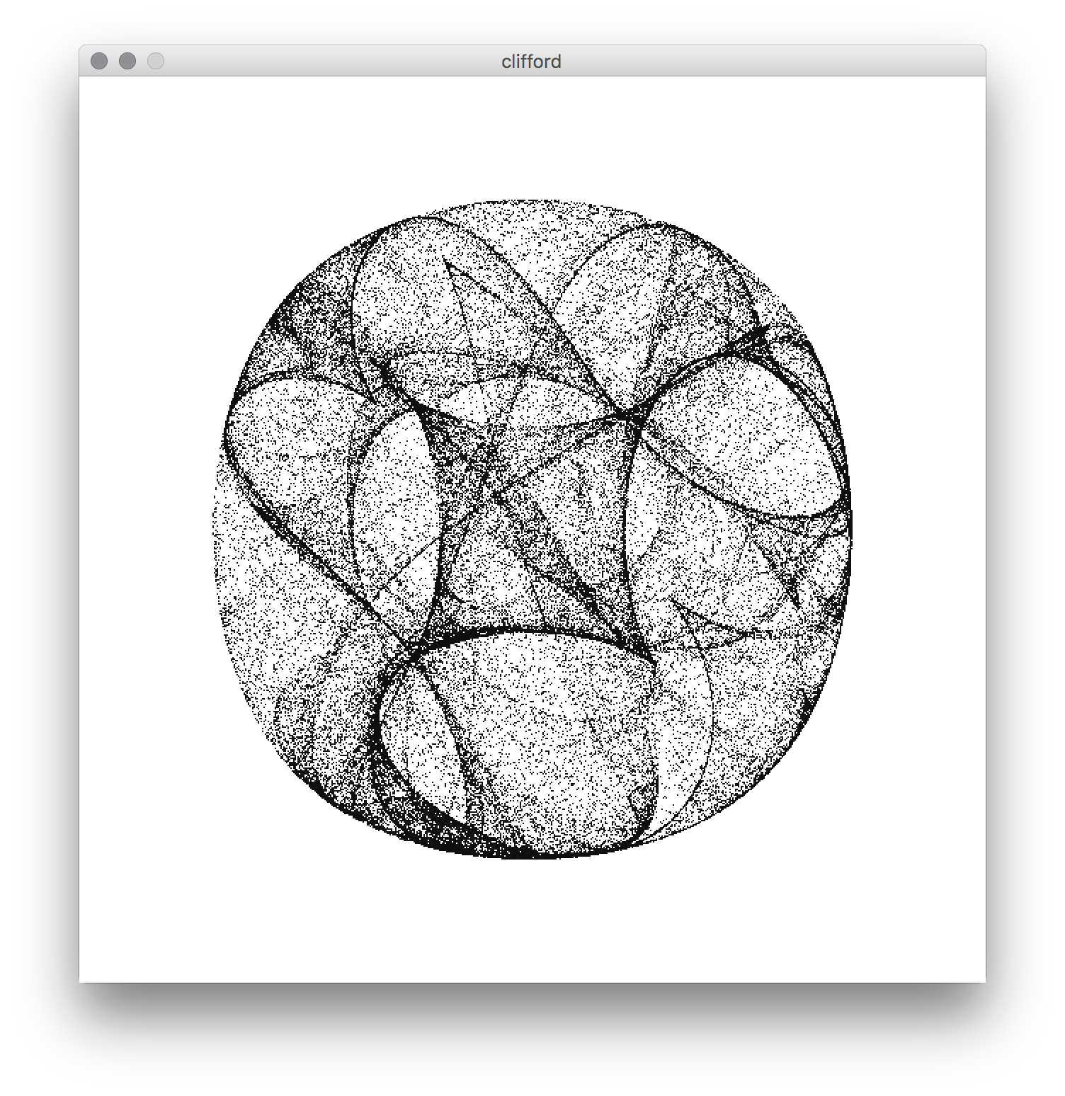 Clifford attractor using Processing